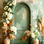 Whispers of Rustic Bloom Backdrop