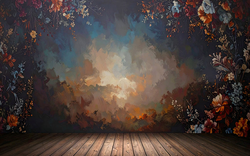 Whispers of Bloom - Baby photoshoot Backdrop