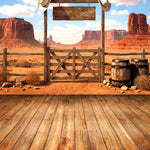 Wild West Frontier Gate Backdrop