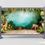 Wildlife Baby Photoshoot Backdrop