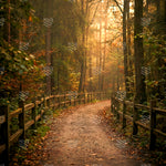 Woodland Golden Path Backdrop