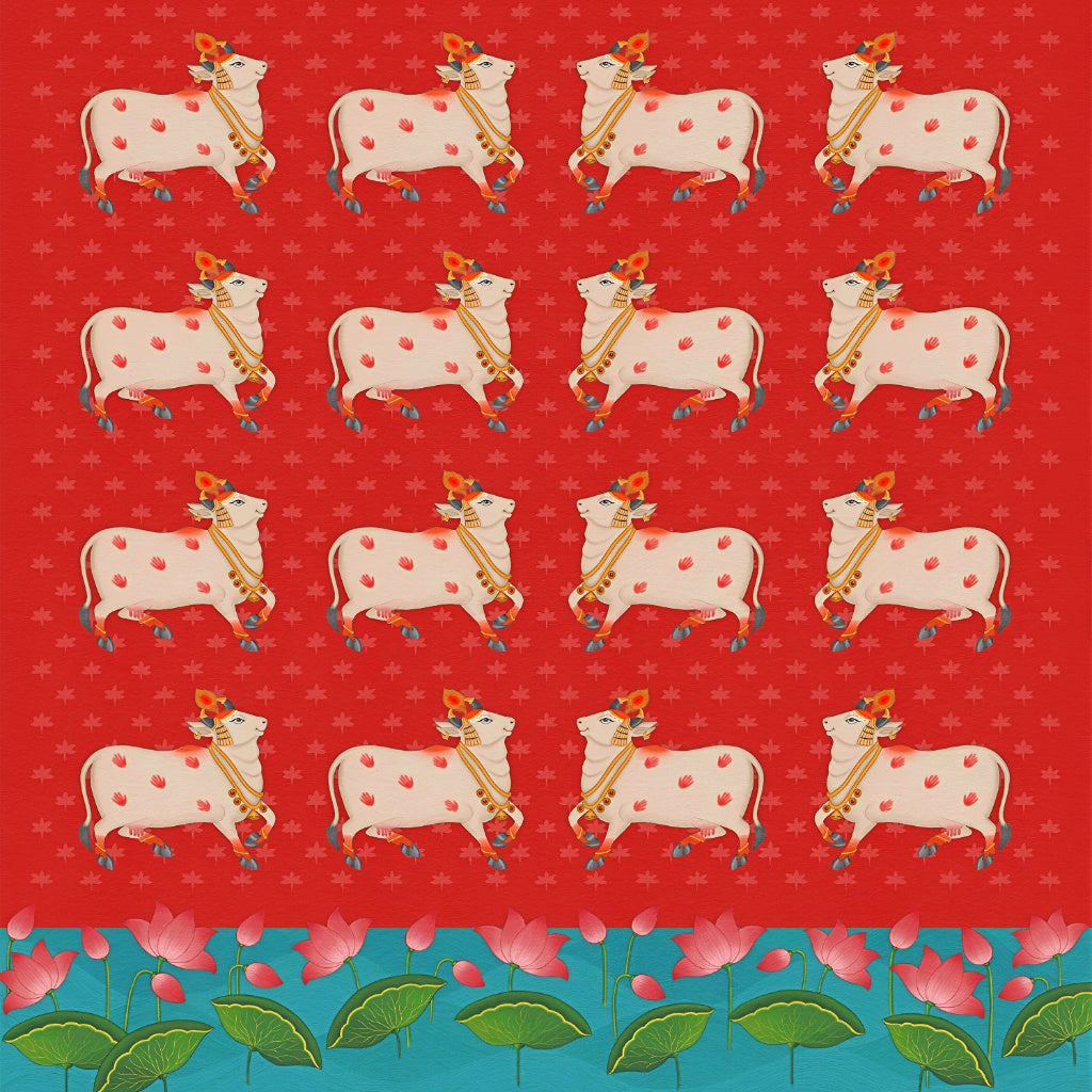 Gau Mata Lotus Charm