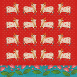 Gau Mata Lotus Charm Backdrop