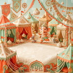 Gajmukh Mela Theme Ganesh Baby Photoshoot Backdrop