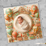 Gajmukh Mela Udaan Ganesha Newborn Baby Photography Backdrop