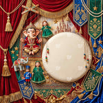 Puppet Theme Ganesh Baby Photoshoot Backdrop