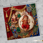 Kathputli Ganesh Leela Ganesha Newborn Baby Photography Backdrop