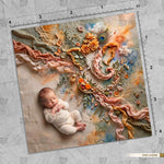 Mayur Pankh Mohini Ganesha Newborn Baby Photography Backdrop