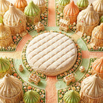 Modak Theme Ganesh Baby Photoshoot Backdrop