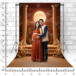 Moonlit Floral Pregnancy Photoshoot Backdrop
