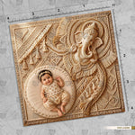 Shubh Sutra Vinayak Ganesha Newborn Baby Photography Backdrop