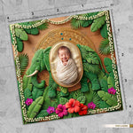 Vanraj Gajendra Vatika Ganesha Newborn Baby Photography Backdrop